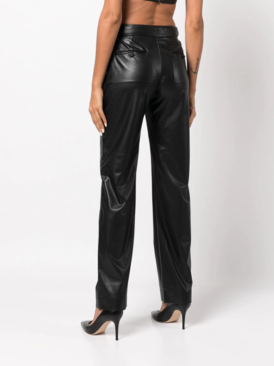 Rta Maren Faux-leather Trousers In Black