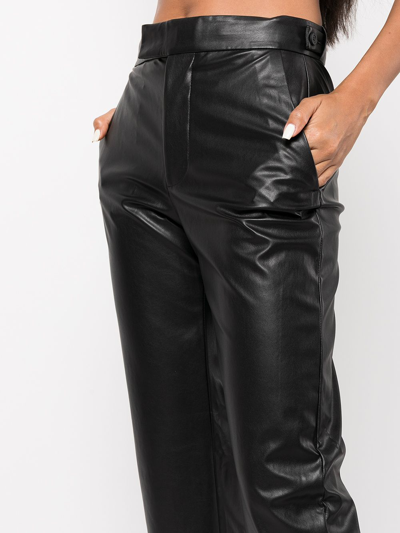 Rta Maren Faux-leather Trousers In Black