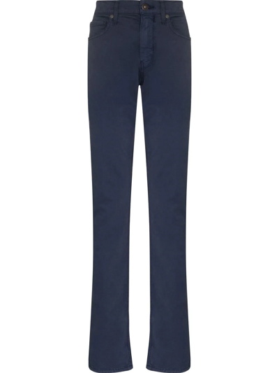 Shop Paige Federal Straight-leg Jeans In Blue