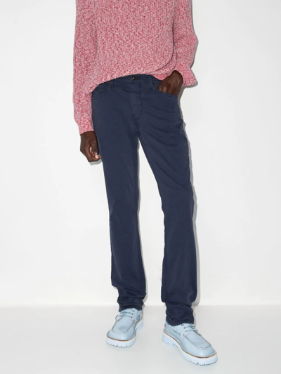 Paige Federal Slim Straight Jeans In Blue