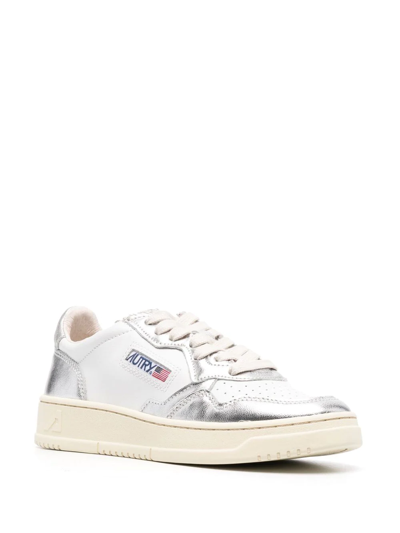 Shop Autry Medalist Low-top Sneakers In White