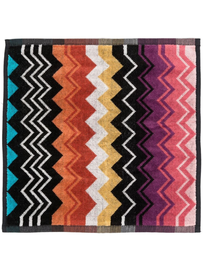 Missoni Zig-zag Print 6 Pack Towel Set In Black