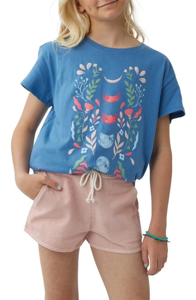 Shop O'neill Kids' Sage Tie Waist Shorts In Peony