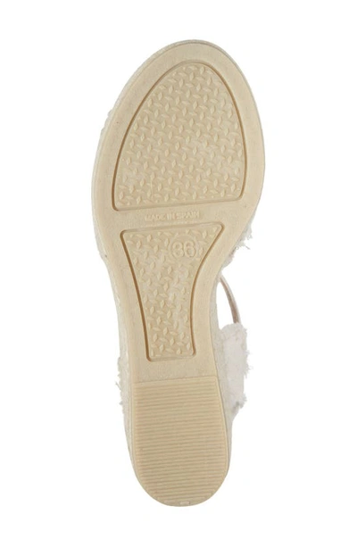Shop Toni Pons Irina Ankle Strap Wedge Sandal In Ecru Fabric