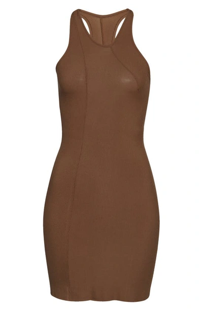 Shop Skims Cutout Collection One-shoulder Dress In Oxide