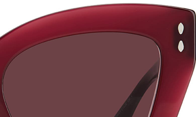 Isabel Marant Burgundy Cat-eye Sunglasses In Burgundy / Pink