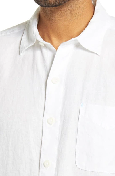 Shop Tommy Bahama Sea Glass Breezer Original Fit Linen Shirt In White