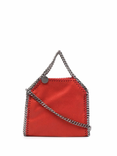 Shop Stella Mccartney Small Falabella Tote Bag In Red