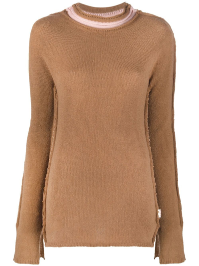 Shop Marni Pullover In Brown