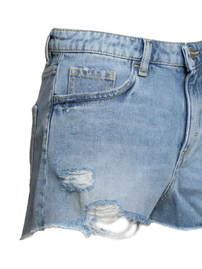 Shop Icon Denim Sam Shorts In Cotton Denim In Blue