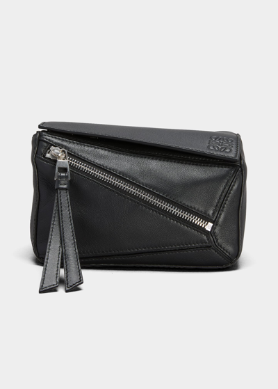Shop Loewe Men's Puzzle Mini Belt Bag In Black