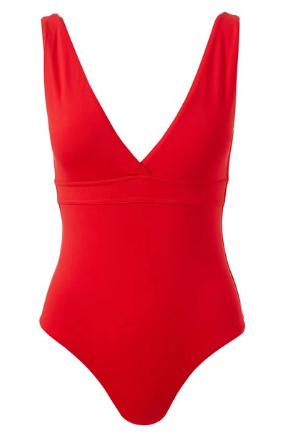 Shop Melissa Odabash Pompeii One-piece Swimsuit In Red