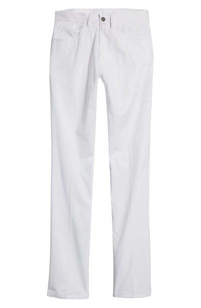 Shop Berle Charleston Khakis Flat Front Stretch Twill Pants In White