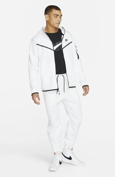 Shop Nike Tech Fleece Jogger Sweatpants In White/ Black