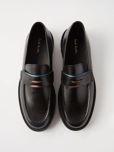 Paul Smith Bishop Leather Penny Loafers In Black | ModeSens