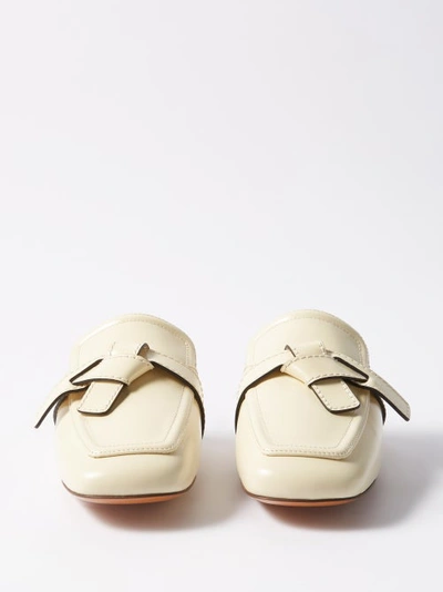 LOEWE GATE LEATHER BACKLESS LOAFERS 