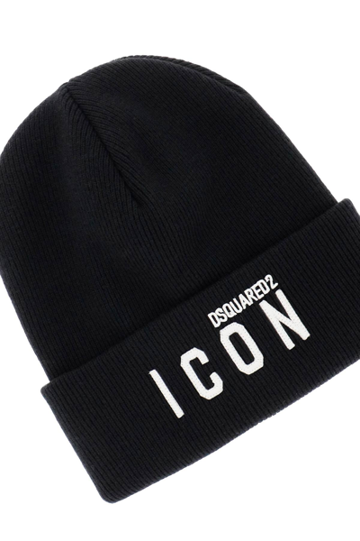 Shop Dsquared2 Beanie Icon In Black