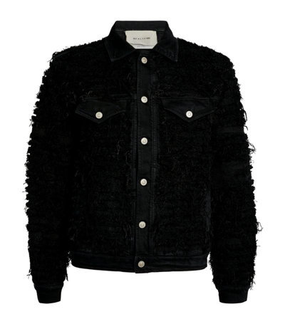 Shop Alyx 1017  9sm X Blackmeans Distressed Denim Jacket