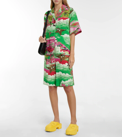 Shop Gucci Gg Rubber Clogs In Smile Yellow