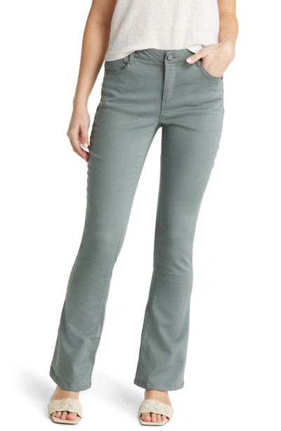 Shop Wit & Wisdom 'ab'solution Itty Bitty High Waist Bootcut Pants In Blue Spruce