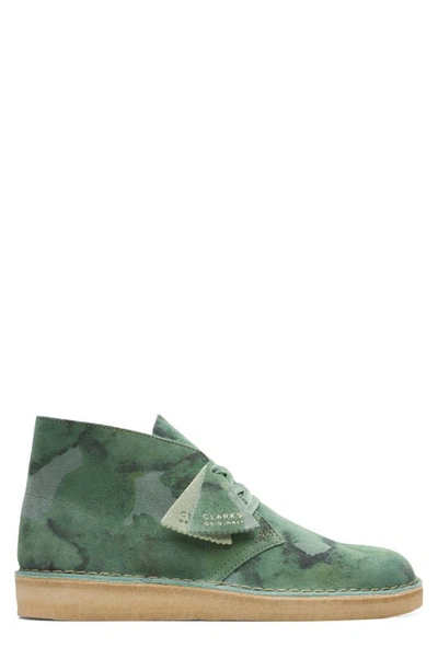 Shop Clarks ® Desert Coal Chukka Boot In Green Camo