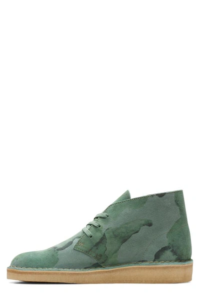 Shop Clarks ® Desert Coal Chukka Boot In Green Camo