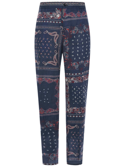 Shop Etro Paisley Printed Cropped Trousers In Multi