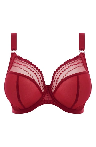 Shop Elomi Matilda Full Figure Underwire Plunge Bra In Crimson