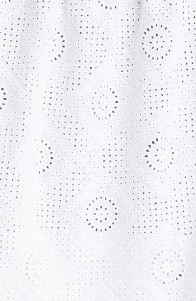 Shop Adam Lippes Eyelet Detail Off The Shoulder Cotton Blouse In White