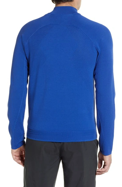 Shop Brady Engineered Half Zip Pullover In  Blue