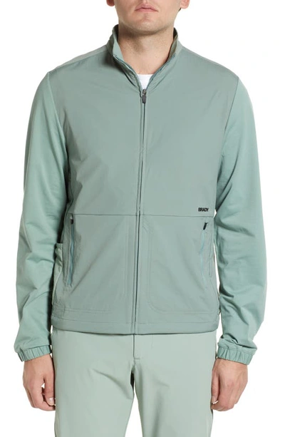 Shop Brady Zero Weight Ripstop X Performaknit Golf Jacket In Sage