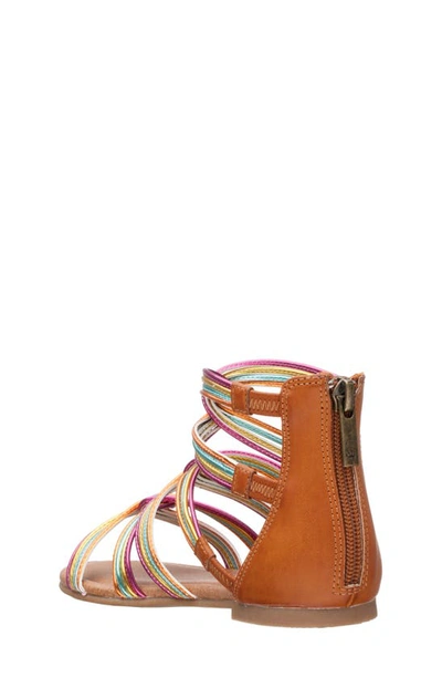 Shop Nina Marietta Gladiator Sandal In Rainbow Metallic