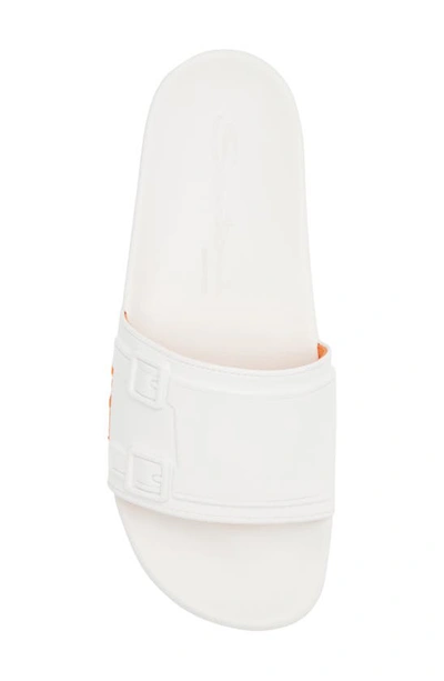 Shop Santoni Edison Slide Sandal In White
