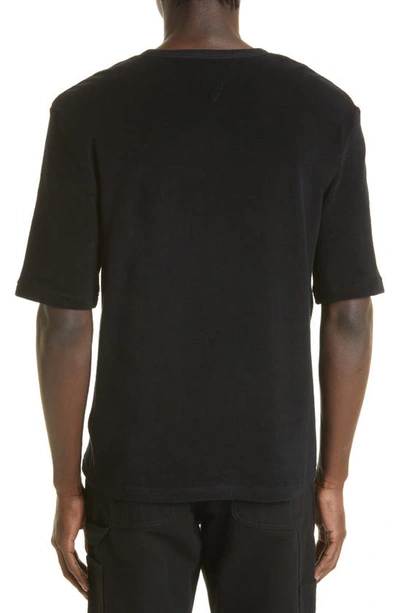 Shop Bottega Veneta Terry T-shirt In Black