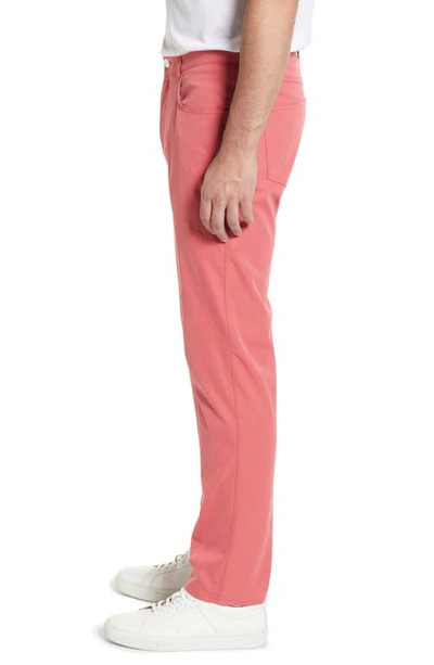 Shop Peter Millar Regular Fit Performance Pants In Cape Red