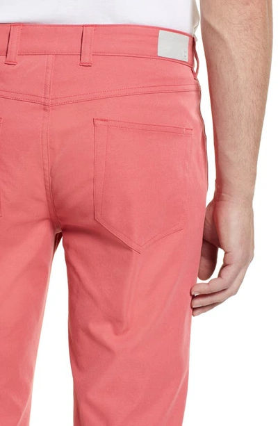 Shop Peter Millar Regular Fit Performance Pants In Cape Red