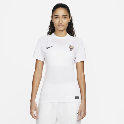 Shop Nike Fff 2022 Stadium Away  Women's Dri-fit Soccer Jersey In White