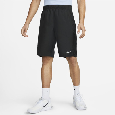 Shop Nike Men's Court Dri-fit Victory 11" Tennis Shorts In Black