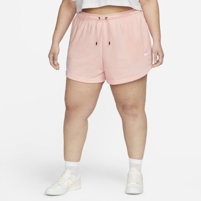 Shop Nike Women's  Sportswear Shorts (plus Size) In Pink
