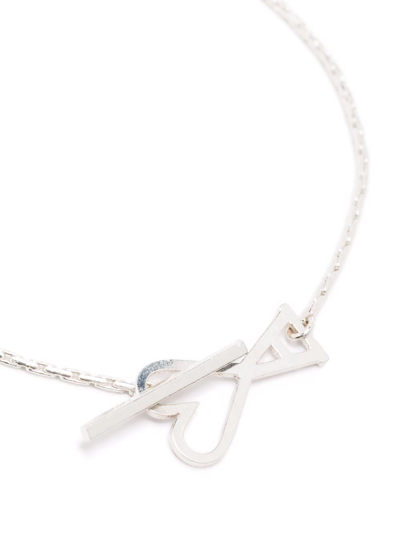 Shop Ami Alexandre Mattiussi Ami De Coeur Bracelet In Silver