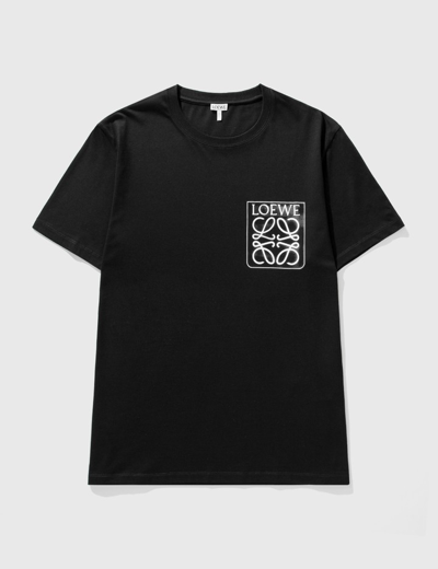 Shop Loewe Anagram Fake Pocket T-shirt In Black