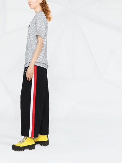 Karl Lagerfeld Jersey Cropped-leg Culottes In Black