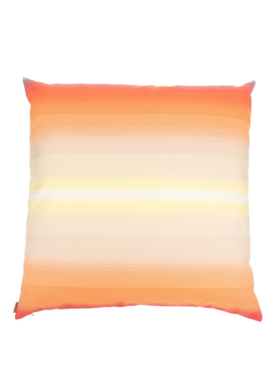 Missoni Tonga Gradient-effect Cushion In Orange