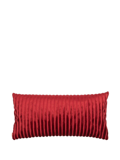 Missoni Ribbed Velvet Cushion In Red
