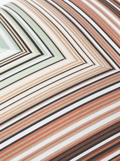 Missoni Multi-stripe 60cmx60cm Cushion In Green