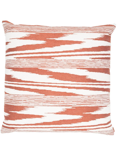Missoni Abstract-pattern Feather-down Cushion In Orange