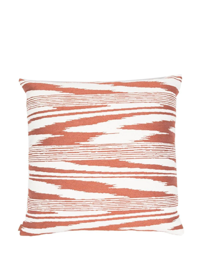 Missoni Abstract-pattern Feather-down Cushion In Orange