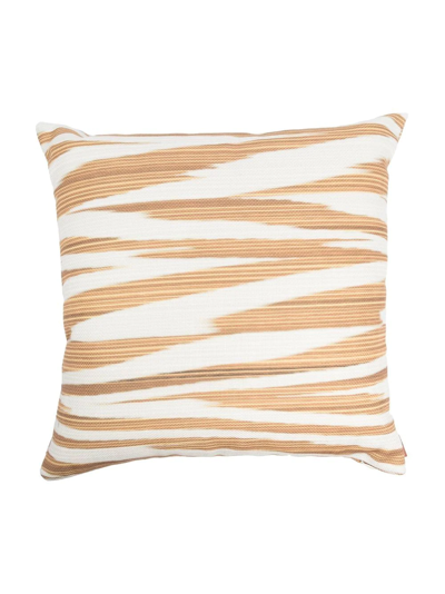 Missoni Striped Print Cushion In Neutrals