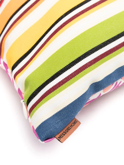 Missoni Floral-print Padded Cushion In Green
