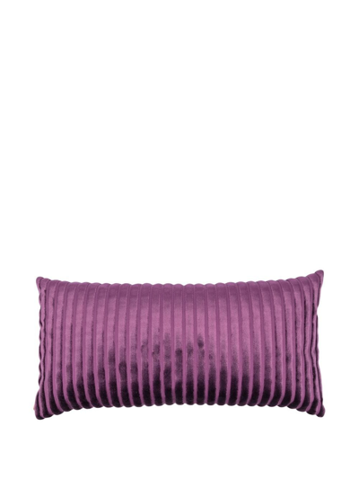 Missoni Velvet-effect Duck-feather Cushion In Purple
